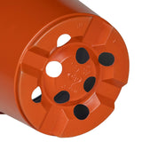 Vaso Rotondo per Fiori 200 pcs Terracotta  10 x 8 cm Plastica