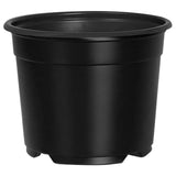 Vaso Rotondo per Fiori 200 pcs Nero  10 x 8 cm Plastica
