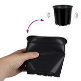 Vaso per Fiori 200 pcs Nero  15 x 13 cm Plastica