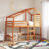 Struttura per letto soppalco Marrone Cera 90 x 190 cm