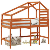 Struttura per letto soppalco Marrone Cera 90 x 190 cm