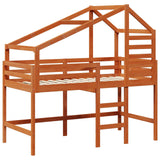 Struttura per letto soppalco Marrone Cera 90 x 190 cm