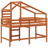 Struttura per letto soppalco Marrone Cera 90 x 190 cm