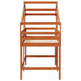 Struttura per letto soppalco Marrone Cera 90 x 190 cm