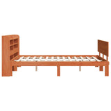 Struttura del letto 2 pcs Marrone cerato Legno di Pino Massello