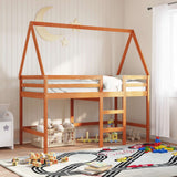 Struttura per letto soppalco Marrone Cera 90 x 190 cm