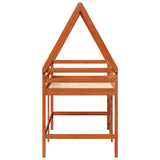 Struttura per letto soppalco Marrone Cera 90 x 190 cm