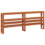 Struttura del letto 2 pcs Marrone cerato Legno di Pino Massello