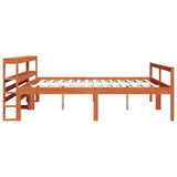 Struttura del letto 2 pcs Marrone cerato Legno di Pino Massello