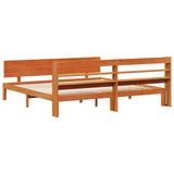 Struttura del letto 2 pcs Marrone cerato Legno di Pino Massello