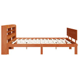 Struttura del letto 2 pcs Marrone cerato Legno di Pino Massello
