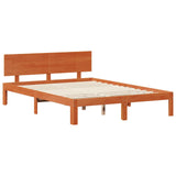 Struttura del letto 2 pcs Marrone cerato Legno di Pino Massello