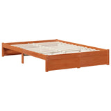 Struttura del letto 3 pcs Marrone cerato Legno di Pino Massello