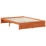 Struttura del letto 3 pcs Marrone cerato Legno di Pino Massello