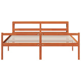 Struttura del letto 2 pcs Marrone cerato Legno di Pino Massello
