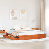 Struttura del letto con cassetto Marrone cerato 180 x 200 cm