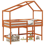 Struttura per letto soppalco Marrone Cera 90 x 190 cm