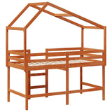 Struttura per letto soppalco Marrone Cera 90 x 190 cm