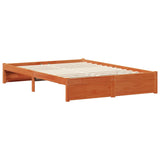 Struttura del letto 2 pcs Marrone cerato Legno di Pino Massello
