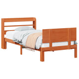 Struttura del letto 2 pcs Marrone cerato Legno di Pino Massello