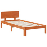 Struttura del letto 2 pcs Marrone cerato Legno di Pino Massello