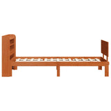 Struttura del letto 2 pcs Marrone cerato Legno di Pino Massello