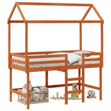 Struttura per letto soppalco Marrone Cera 90 x 190 cm