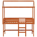Struttura per letto soppalco Marrone Cera 90 x 190 cm