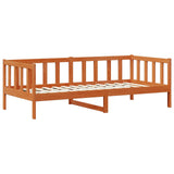 Letto Giorno con materasso Marrone Cera e Bianco 90 x 200 cm