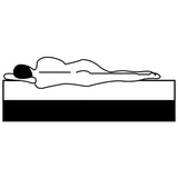 Letto Giorno con materasso Marrone Cera e Bianco 90 x 200 cm