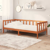Letto Giorno con materasso Marrone Cera e Bianco 90 x 200 cm