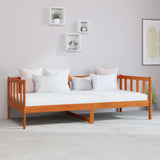 Letto Giorno con materasso Marrone Cera e Bianco 90 x 200 cm