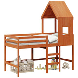 Struttura per letto soppalco Marrone Cera 90 x 190 cm