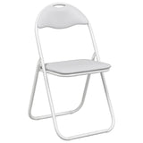 Sedia pieghevole 2 pcs Pelle Sintetica Bianco 48 x 43,5 x 81 cm