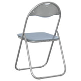 Sedia pieghevole 2 pcs Grigio 48 x 43,5 x 81 cm Pelle Sintetica