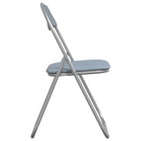 Sedia pieghevole 2 pcs Grigio 48 x 43,5 x 81 cm Pelle Sintetica