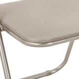 Sedia pieghevole 2 pcs Sabbia 48 x 43,5 x 81 cm Pelle Sintetica