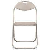 Sedia pieghevole 2 pcs Sabbia 48 x 43,5 x 81 cm Pelle Sintetica