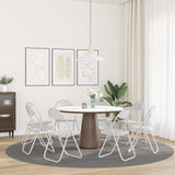 Sedia pieghevole 8 pcs Bianco 48 x 43,5 x 81 cm Pelle Sintetica