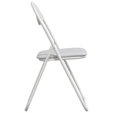 Sedia pieghevole 8 pcs Bianco 48 x 43,5 x 81 cm Pelle Sintetica
