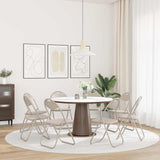 Sedia pieghevole 8 pcs Sabbia 48 x 43,5 x 81 cm Pelle Sintetica