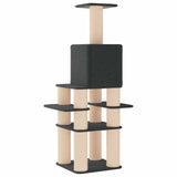 Albero per gatti con pali per graffiare in sisal Grigio Scuro