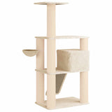 Albero per gatti con pali per graffiare in sisal Crema 173 cm