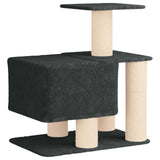 Albero per gatti con pali per graffiare in sisal Grigio Scuro