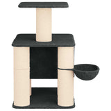 Albero per gatti con pali per graffiare in sisal Grigio Scuro