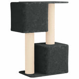 Albero per gatti con pali per graffiare in sisal Grigio Scuro