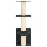 Albero per gatti con pali per graffiare in sisal Grigio Scuro