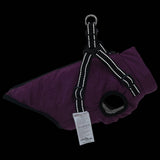 Cappotto per Cani Viola L24 Pile e Poliestere