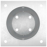 Ancora rotonda per terreno 12 pcs Argento 15 x 15 x 15 cm