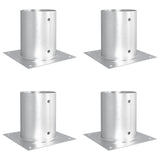 Ancora rotonda per terreno 4 pcs Argento 18 x 18 x15 cm Metallo